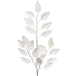 Ветка декоративная «Волшебные листья» 50 см, Белый
