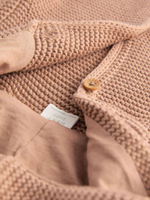 Вязаный кардиган с капюшоном для малышей Next K90-706, Бежевый
