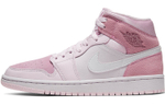 Кроссовки Jordan Air Jordan 1 Mid Digital Pink (Женская размерная сетка)
