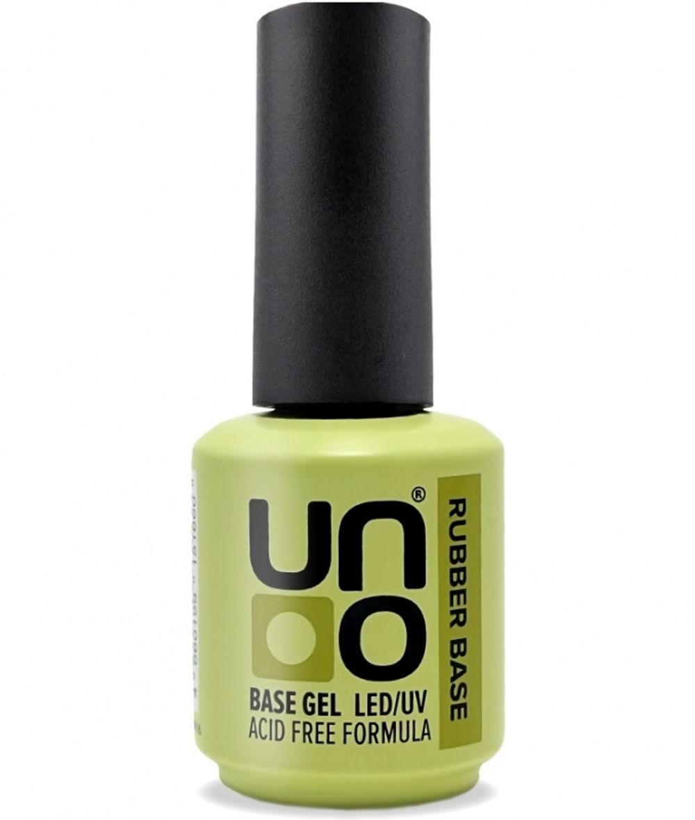 Uno Acid Free Rubber Base - Каучуковое базовое покрытие для гель-лака, 16мл