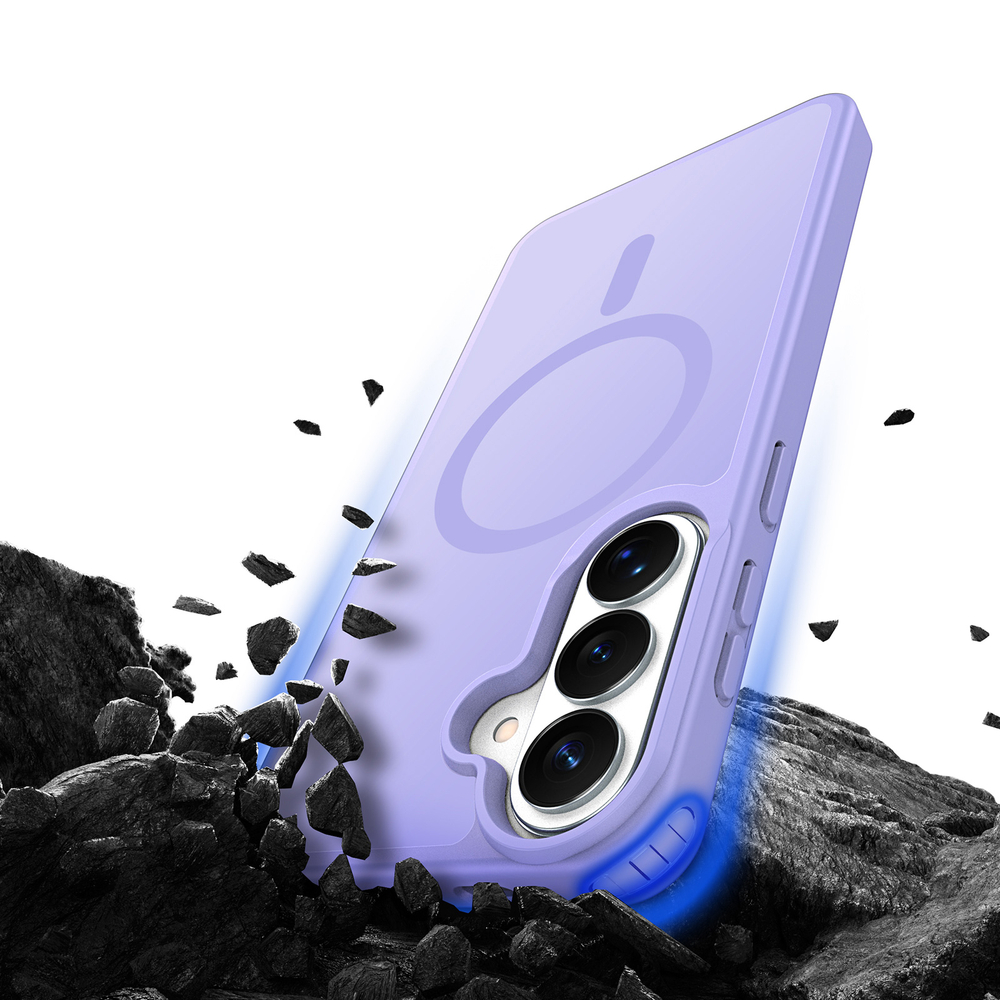 Чехол светло-фиолетового цвета с MagSafe для Samsung Galaxy S26, серия Yind Series от Dux Ducis