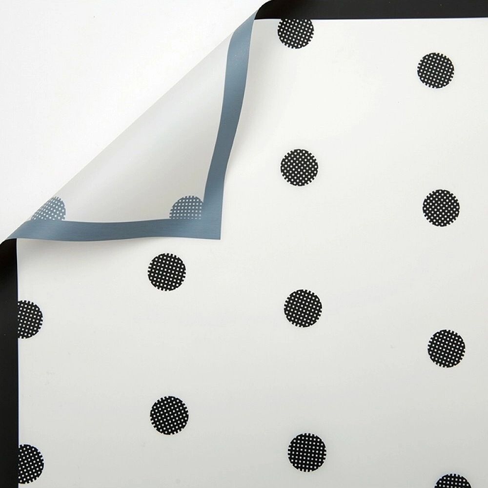 ЛИСТ &quot;Пиксельный горох&quot; 58*58/20шт БЕЛЫЙ/ЧЕРНЫЙ