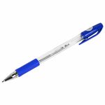 Ручка шариковая BRAUBERG "BP-GT", СИНЯЯ, корпус прозрачный, евронаконечник 0,7 мм, линия письма 0,35 мм, 144004