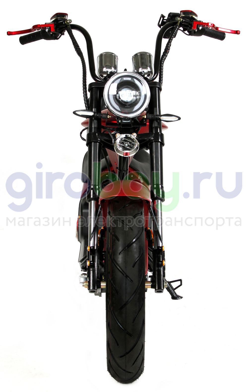 Электроскутер IKINGI HARLEY CHOPPER 4000W (60V/30Ah) - Красный фото №10