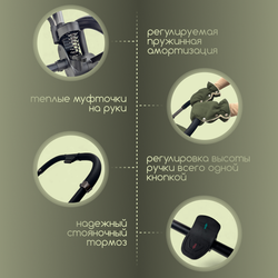 Модульная коляска BubaGO Gaudi 3в1