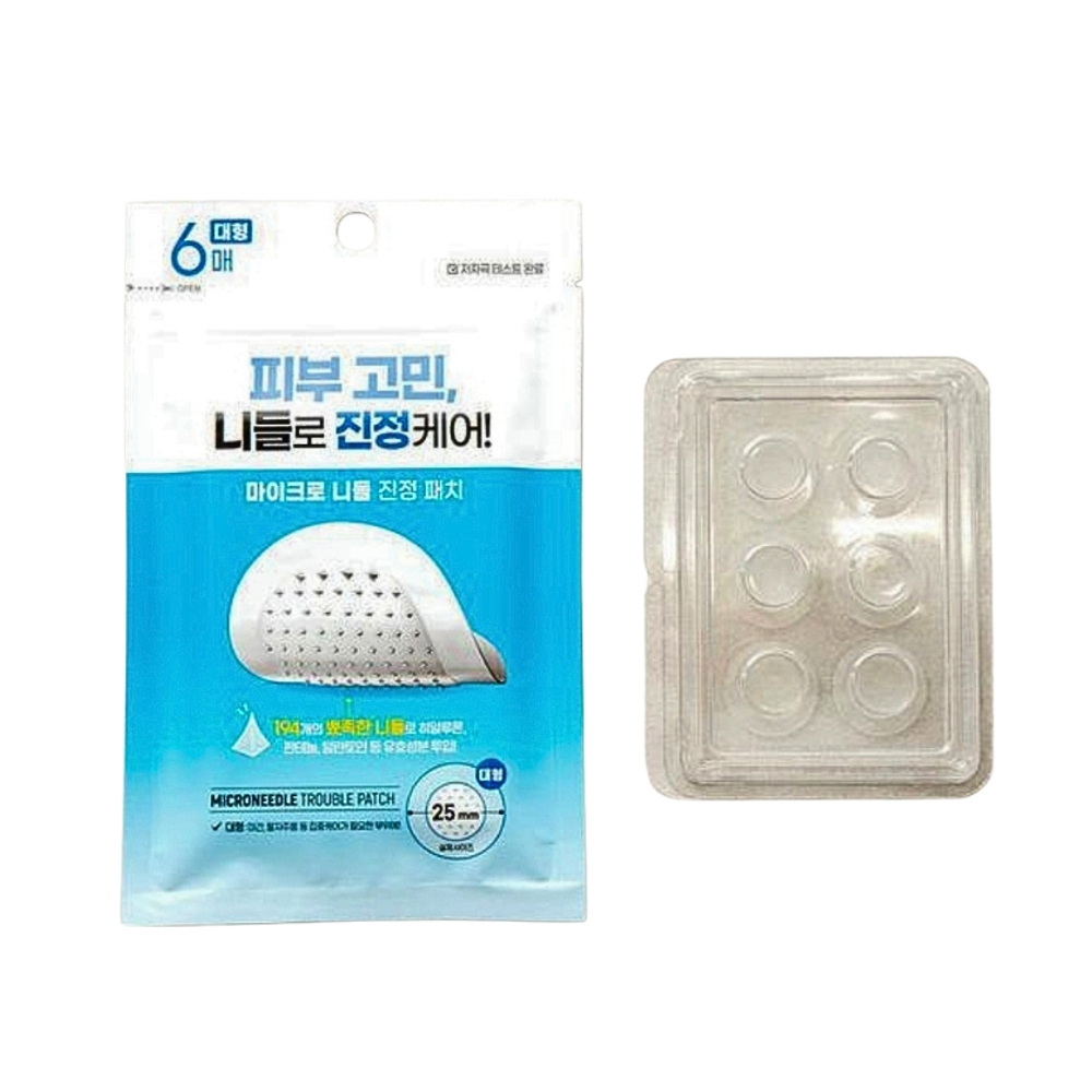 Патчи успокаивающие Daiso Micro Needle Soothing Patches (L size), 6 шт