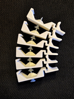 Универсальное крепление для корпусов на динрейку, комплект из 6-ти шт., 3D печать, белый