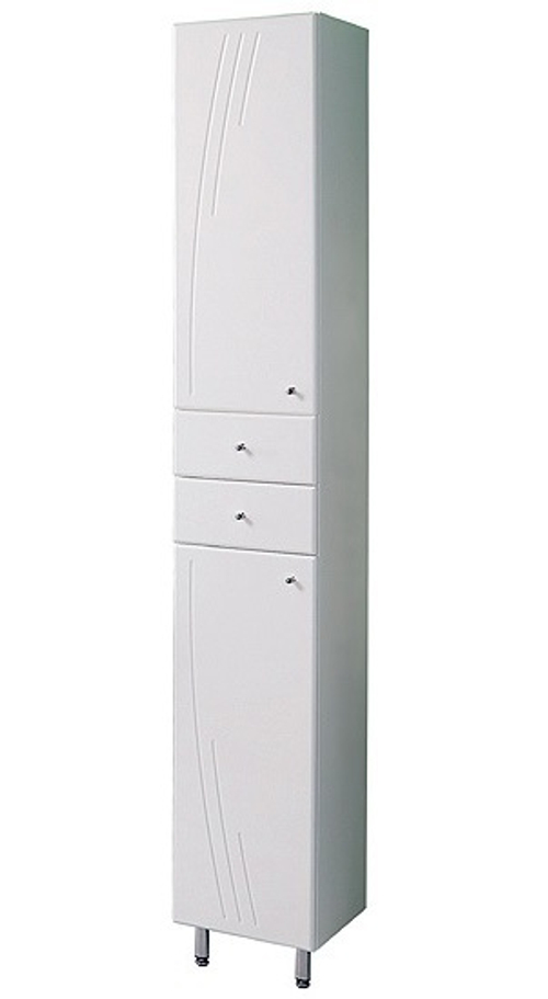 Пенал напольный Акватон Минима левый, белый