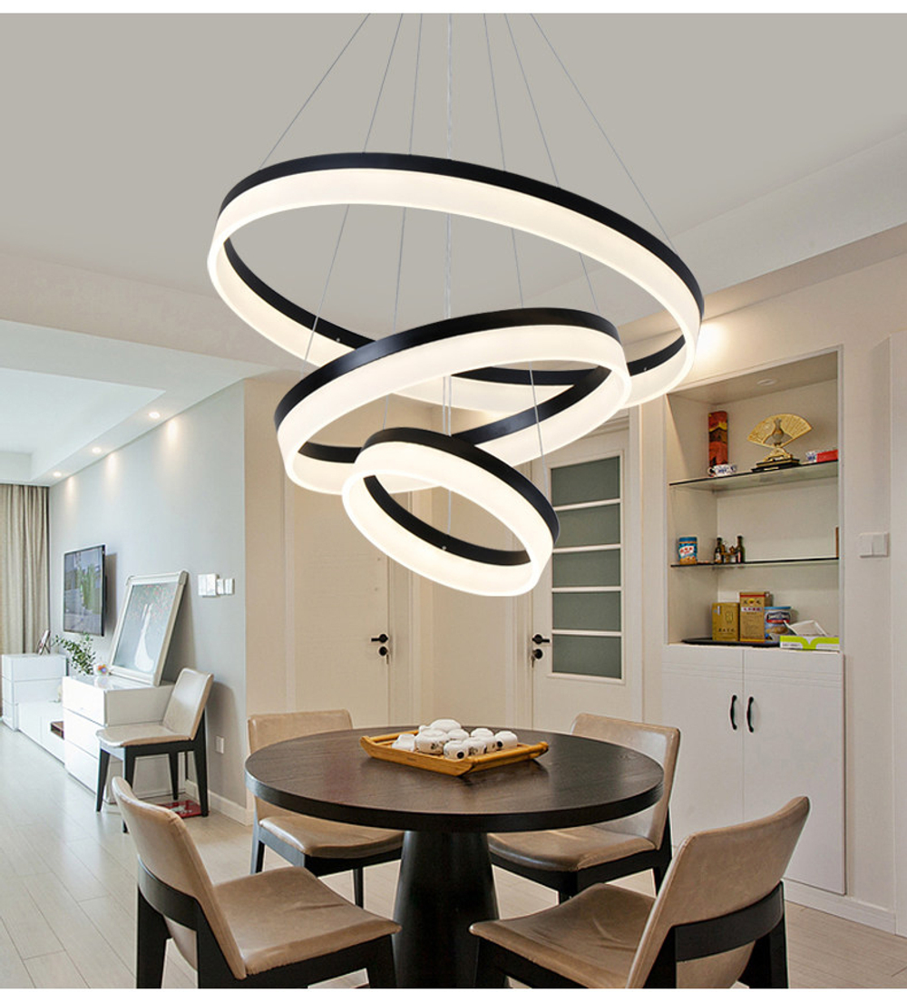 Pendant Led design lamp  Corona by SONNEMAN D40 (Black)