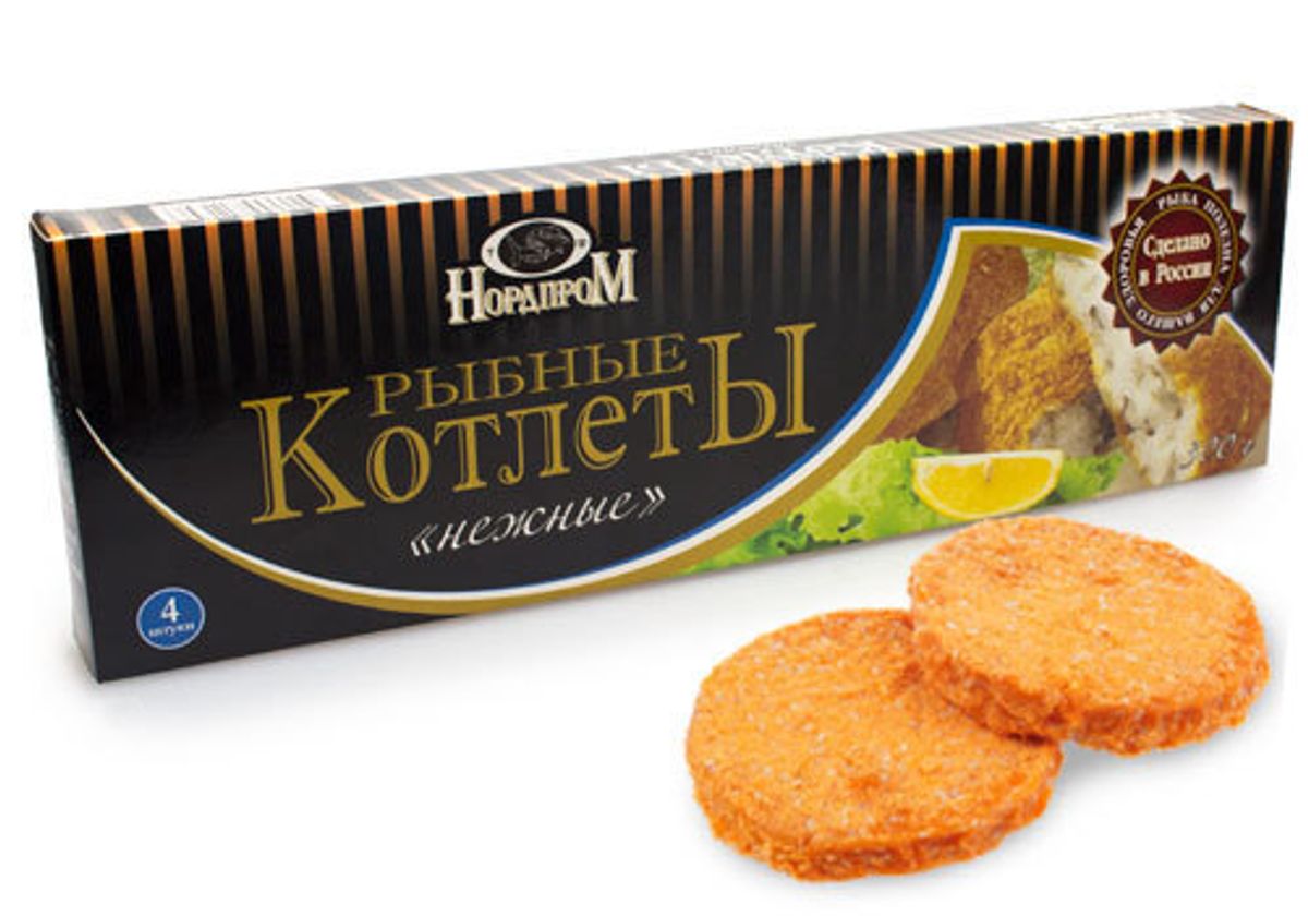 Рыбные котлеты «Нежные», 300г