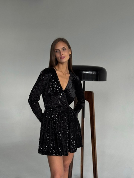 Мини на запах с пайетками