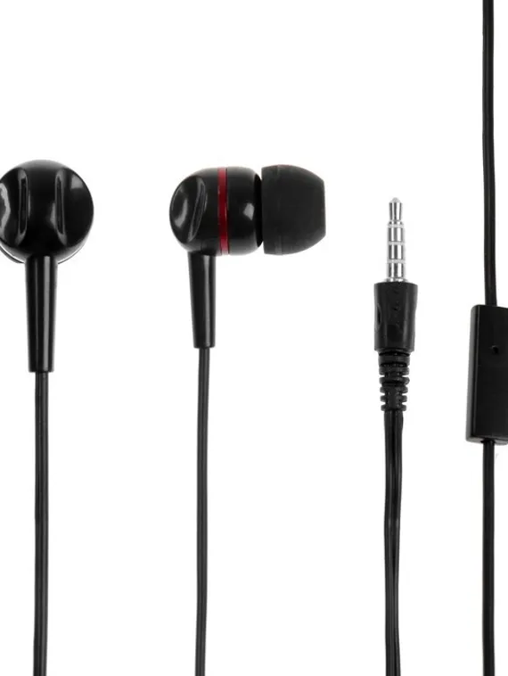 Комплект наушников Hoco W24, проводные, полноразмерные + вакуумные, проводные, красные