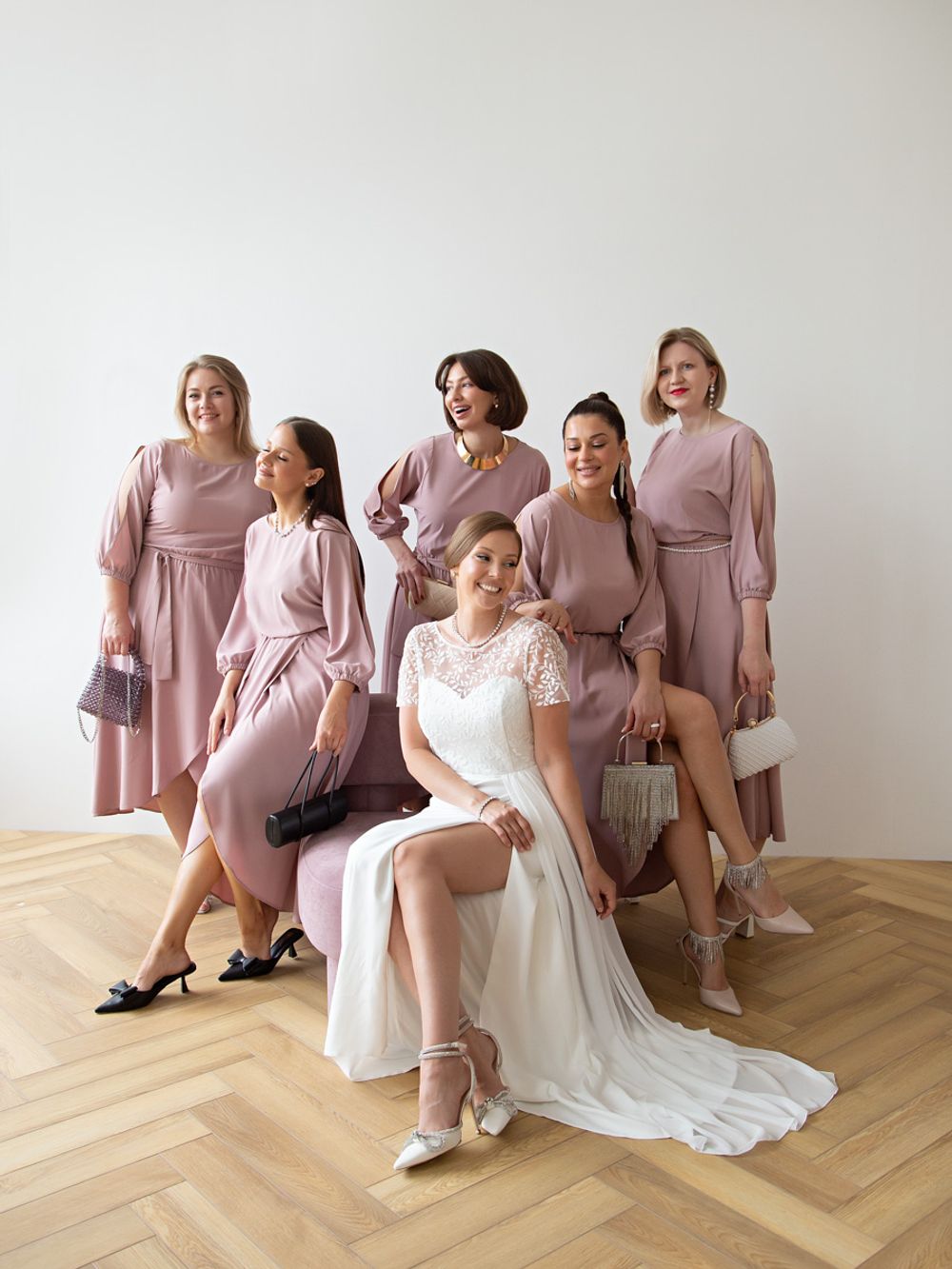 Платье Танго вдвоем (пудра) П15165-1М LT Collection