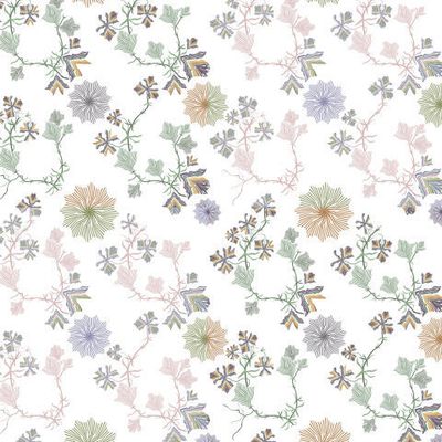 Мильфлёр на белом фоне.