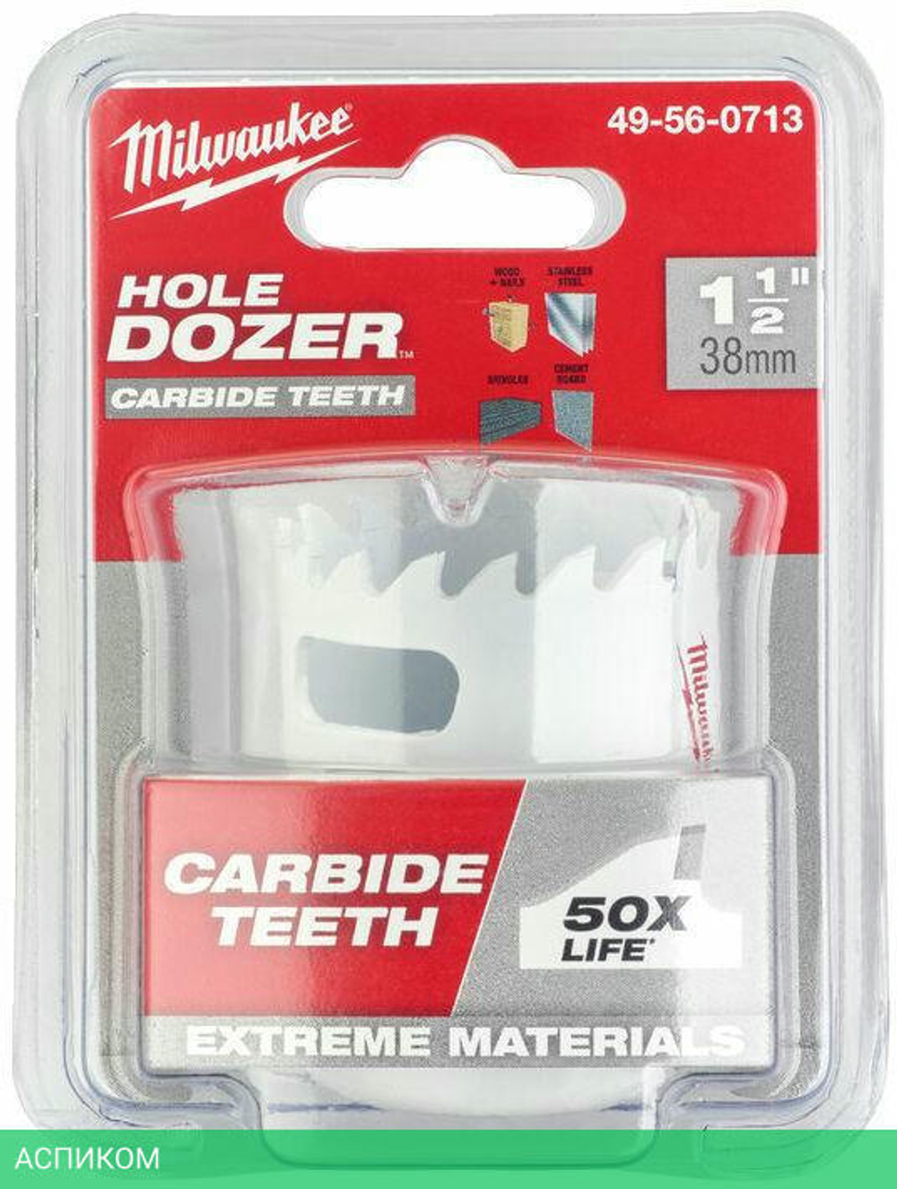Коронка Milwaukee Hole Dozer Carbide 38мм (49560713)