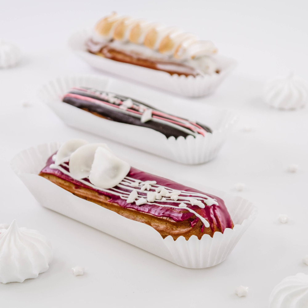 Тарталетки овал №7 (белая), 30*105*27мм ( 100 шт)