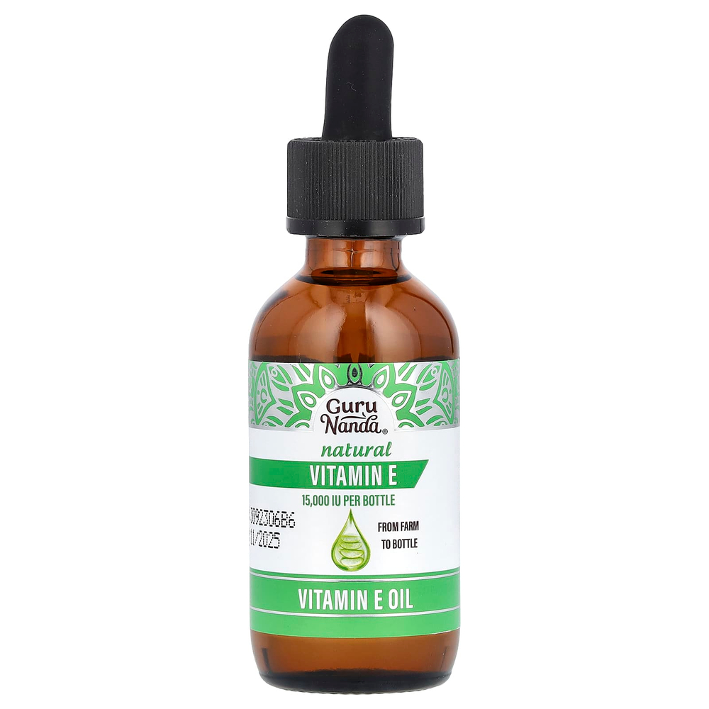 GuruNanda, Натуральное масло с витамином Е, 59 мл (2 жидк. унц.)