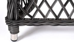 "Катания" обеденная группа плетеная на 6 персон, цвет графит