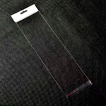 Пакеты упаковочные прозрачные с белым подвесом и клеевым клапаном