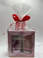 Подарочный набор 100326 арт! набор гель для душа+крем для тела\конфеты малина со сливками\чай архат 100гр