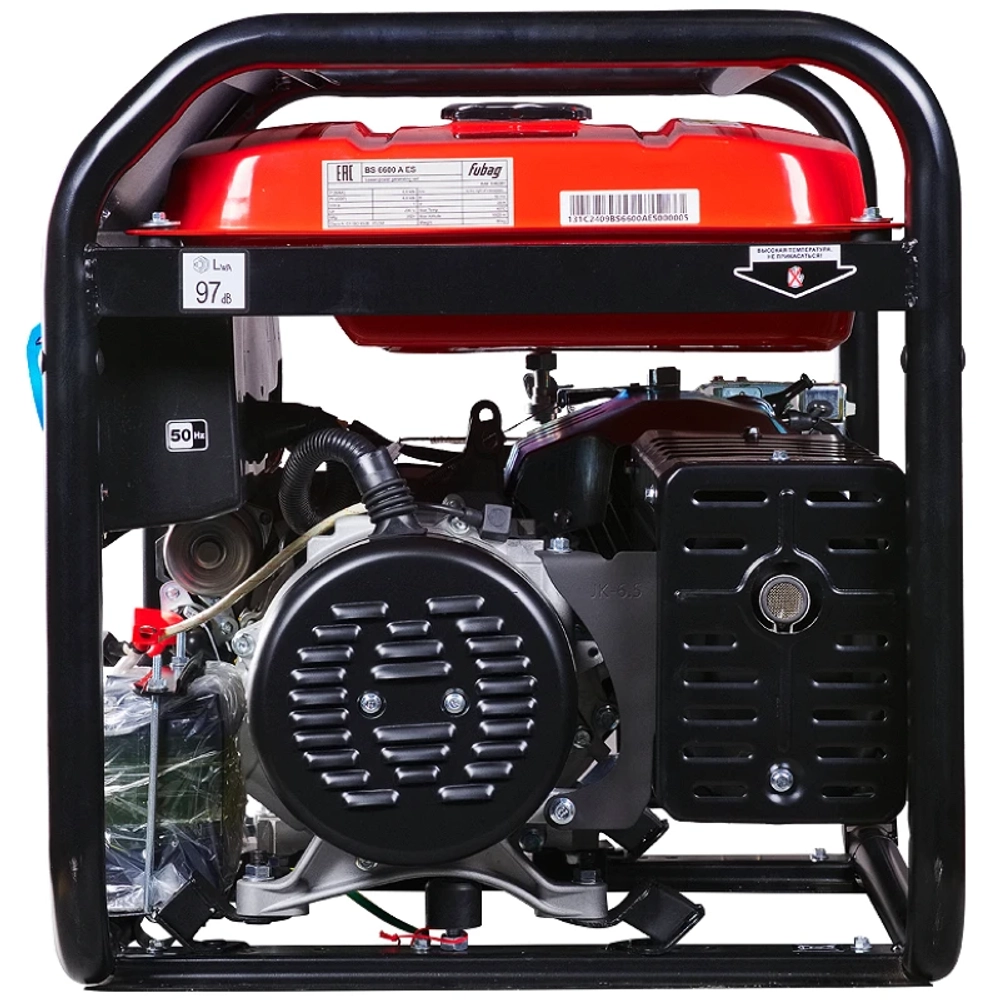 Бензиновый генератор FUBAG BS 6600 AES с кожухом Geon 1200 RAL 7035