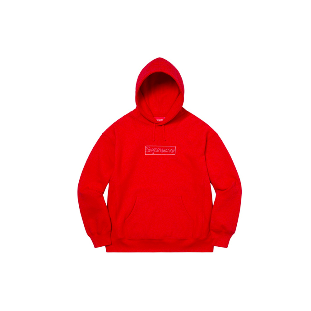 Толстовки Supreme Week 1 x KAWS Chalk Logo Hooded Sweatshirt Box Logo, SUP-SS21-401