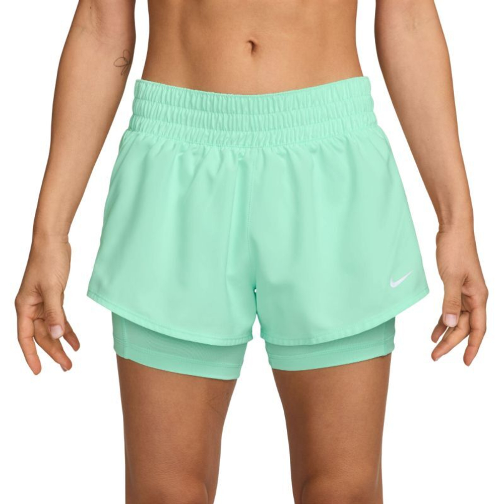 Женские теннисные шорты Nike Dri-Fit One 2-in-1 - mint foam/reflective silver