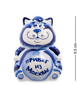 ГЛ- 361 Фигурка «Кот Мультик» (Гжельский фарфор)