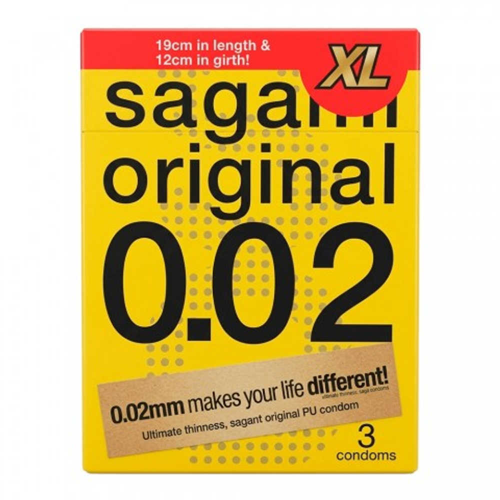 Презервативы Sagami Original 002 XL-Size, 3 шт