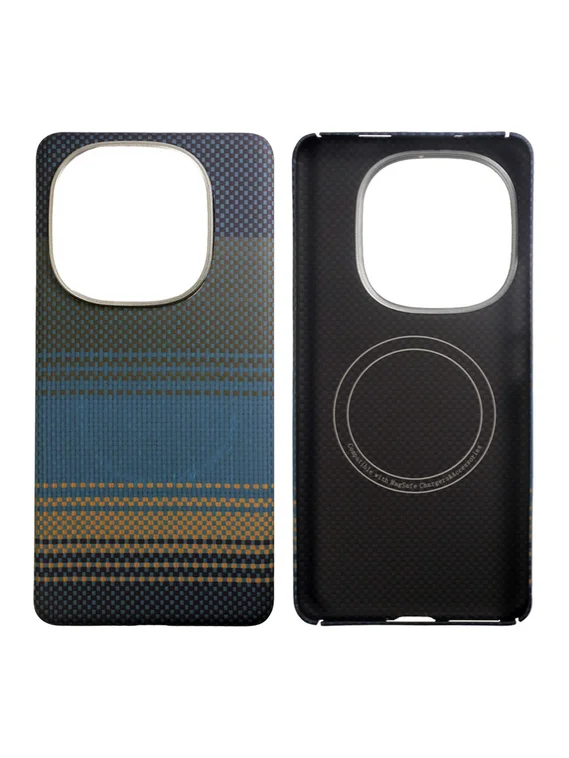 Карбоновый чехол для IQOO 13 с MagSafe ночной-синий (Night-Blue)