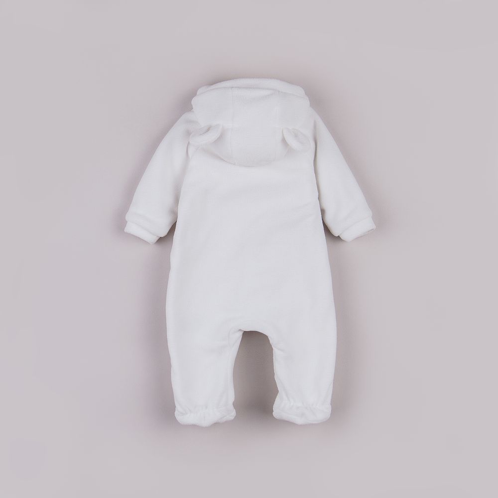 Комбинезон флисовый с закрытой ножкой "Сливки" 0+
