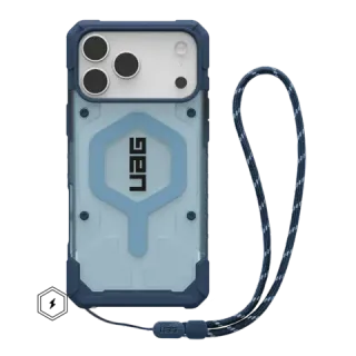 UAG Pathfinder Clear Lanyard with MagSafe Series Case for Apple iPhone 17 Pro Max Blues Case + Blues Lanyard (Синий)