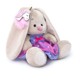 Зайка Ми в платье с единорогом на ушке (малыш) 15см.