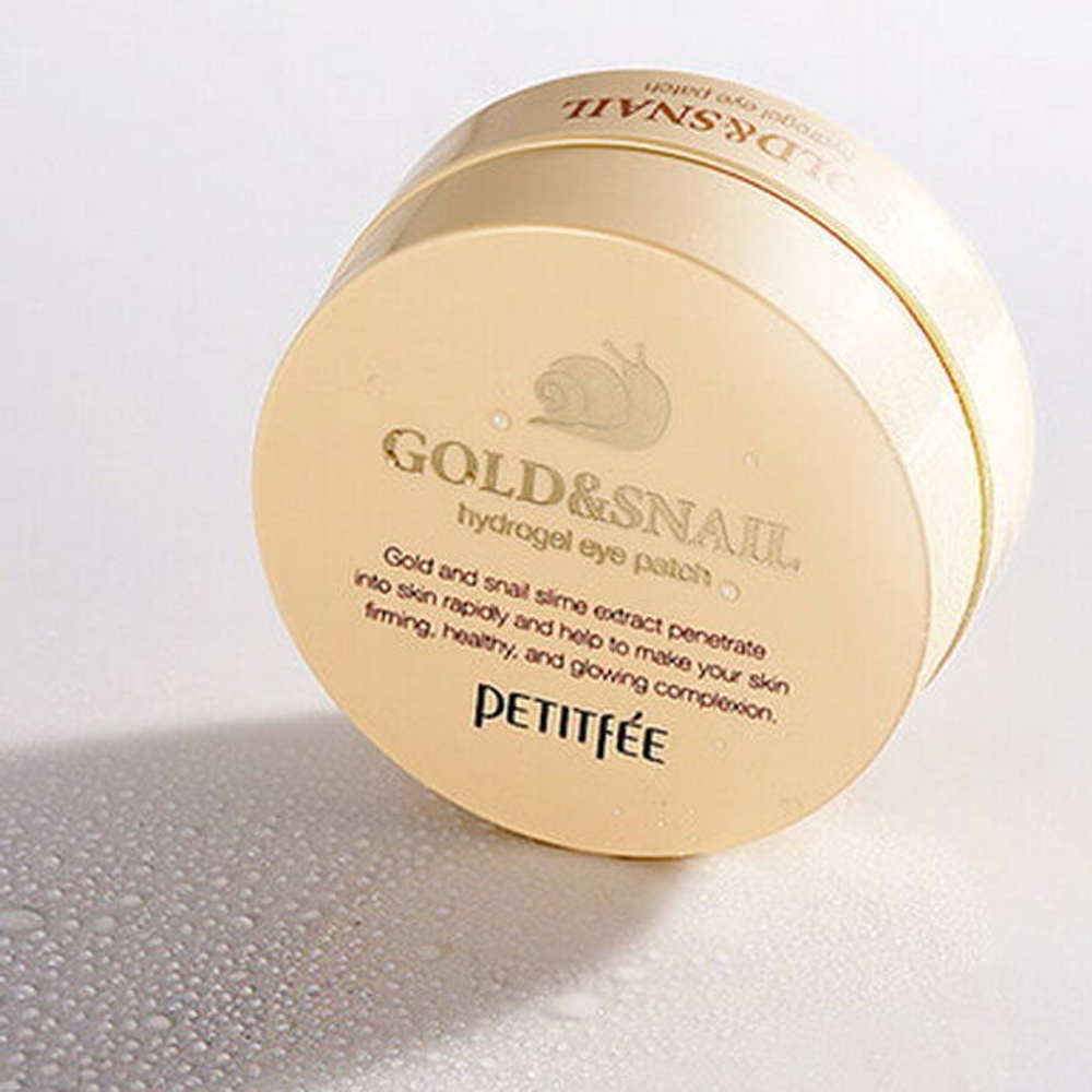 Гидрогелевые патчи для глаз Petitfee Gold & Snail Hydrogel Eye Patch, 60шт*1.4г