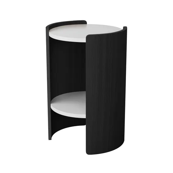 Столик Lagom D 43 см высота 64 см (белый, черный)