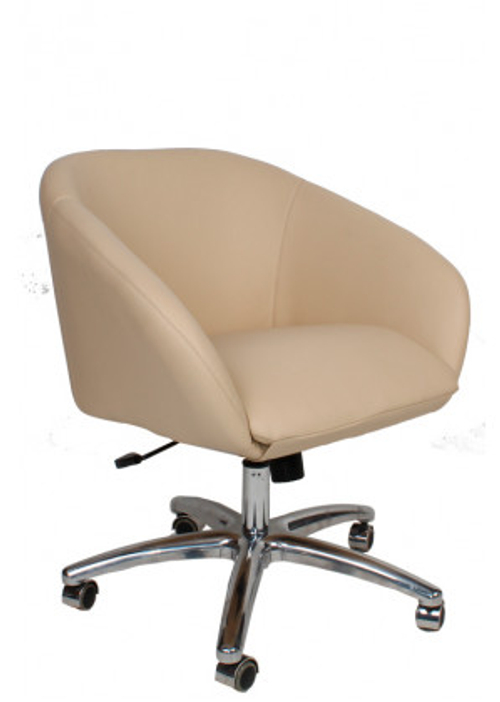 Кресло для посетителей C2W JOY-M CO, Кожа, Бежевый