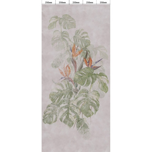 Ламинированная панель ПВХ ВЕК с цифровой печатью Бетон Беркли - Монстерра 2700х250мм