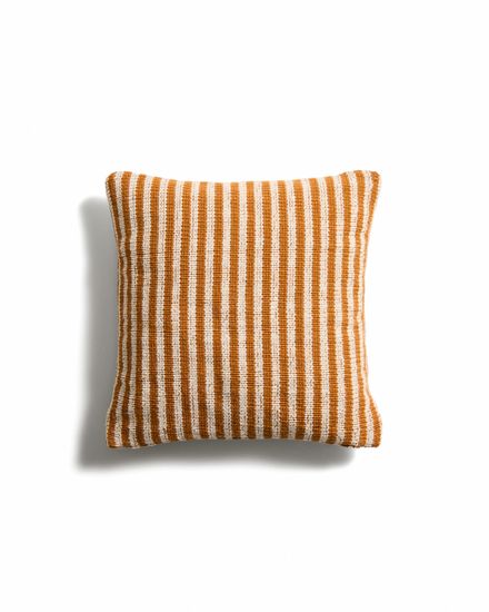 Чехол для подушки Dirome в оранжевую полоску, 100% ПЭТ, 45 x 45 см