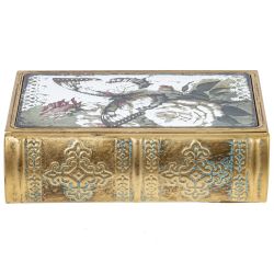 GAEM Шкатулка-книга с зеркальным элементом, L12 W5 H17 см