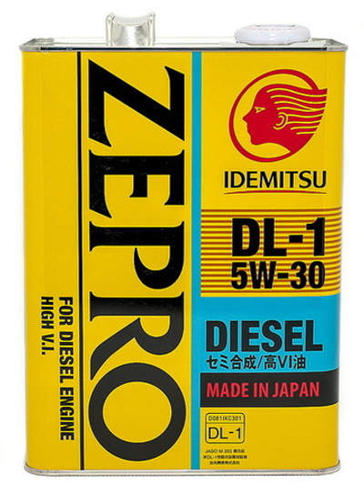 IDEMITSU ZEPRO Diesel DL-1 5W30 C2 Масло моторное полусинт.. 4L