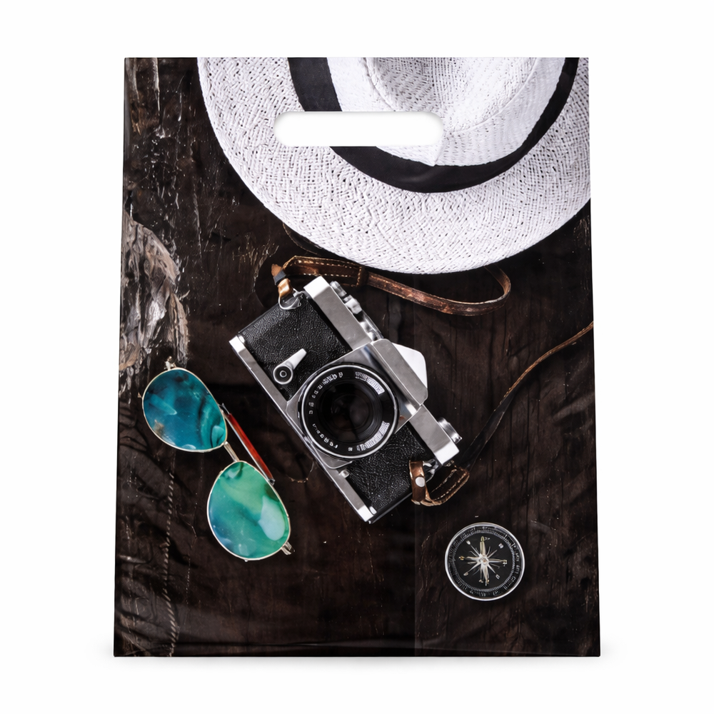 Пакет с вырубной ручкой Путешественник (31х40)