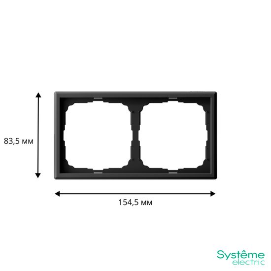 Рамка 2-м ArtGallery универс. карбон SE GAL001002