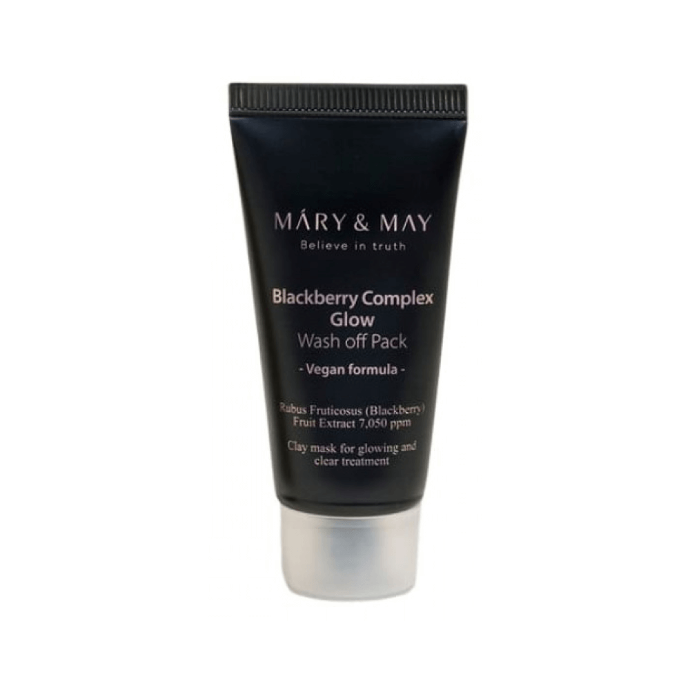 Mary&May Blackberry Complex Glow Wash Off Pack антивозрастная очищающая маска для сияния лица с ежевикой