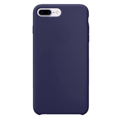 Силиконовый чехол Silicon Case WS для iPhone 7 Plus, 8 Plus (Темно-синий)