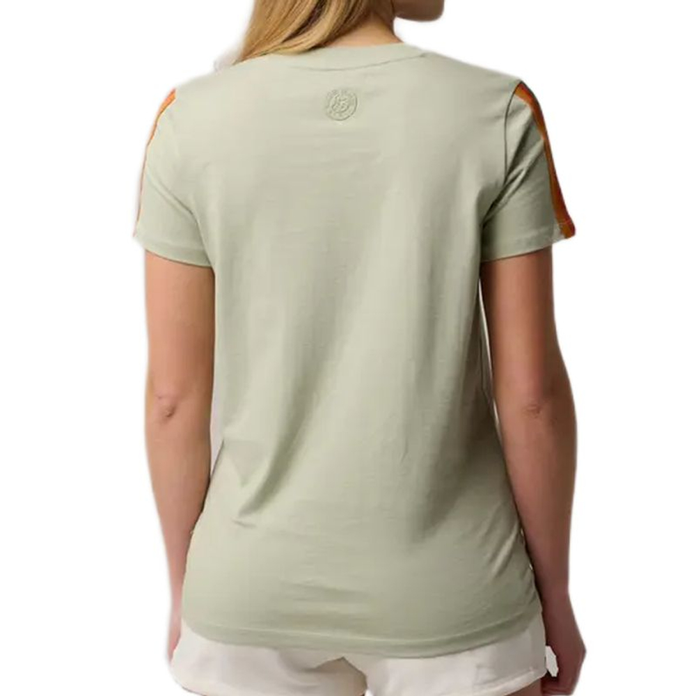 Женская теннисная футболка Roland Garros Color Lines - green