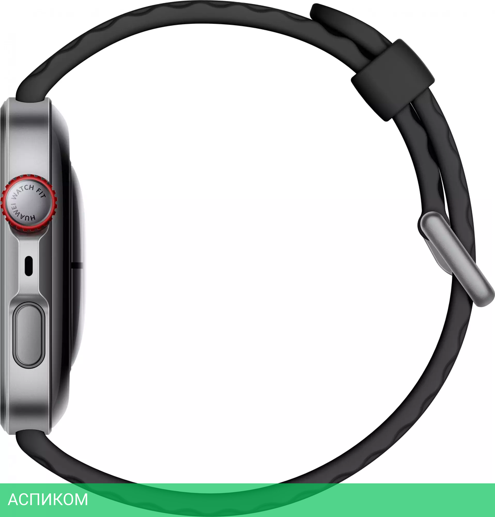 Умные часы Huawei Watch Fit 4 Pro SYA-B29 Black Fluoroelastomer Strap (55020FAJ)