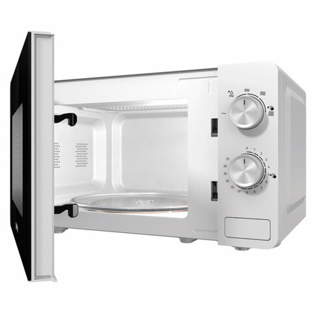 Микроволновая печь GORENJE MO20E1W, объем 20 л, мощность 800 Вт, механическое управление, белая