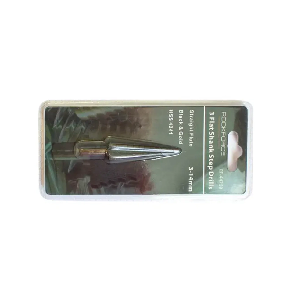 Сверло ступенчатое HSS4241(3-14мм) в блистере RockForce##Rock FORCE RF-44738