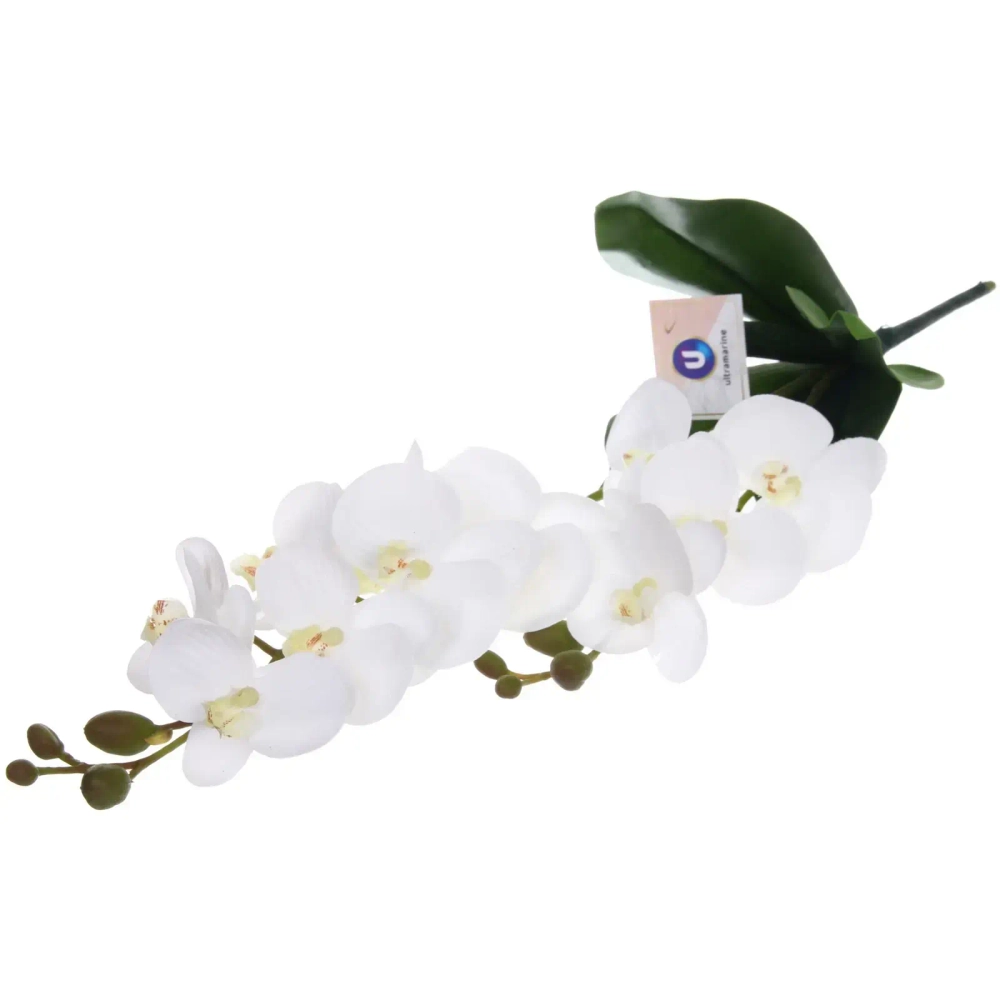 Цветок искусственный «Natur» 55см Орхидея белая