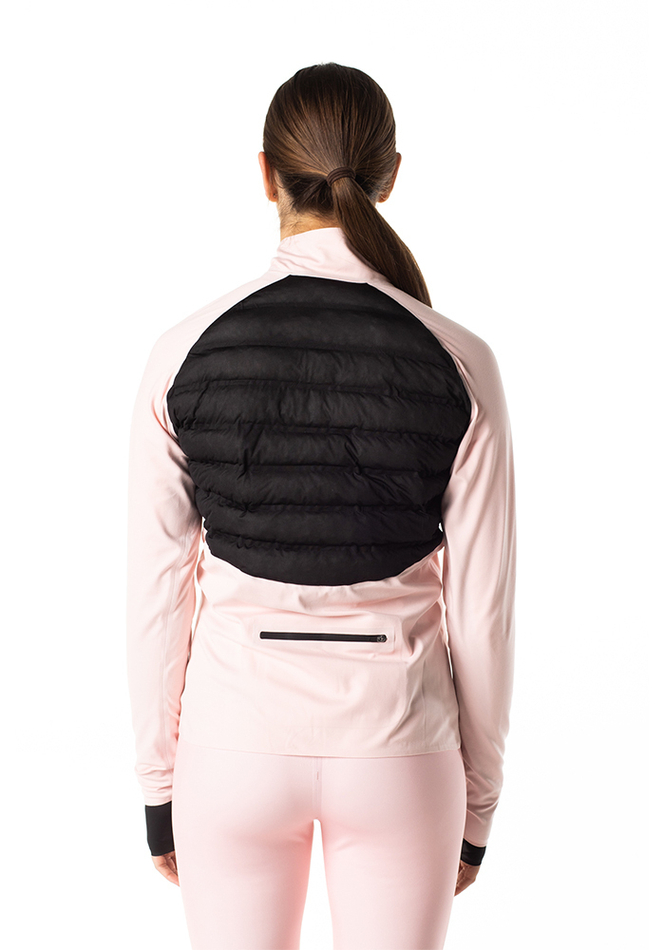 ЛОНГСЛИВ С ПУХОВОЙ ВСТАВКОЙ ЖЕНСКИЙ LONG SLEEVE DOWN PUFFER | ROSE QUARTZ